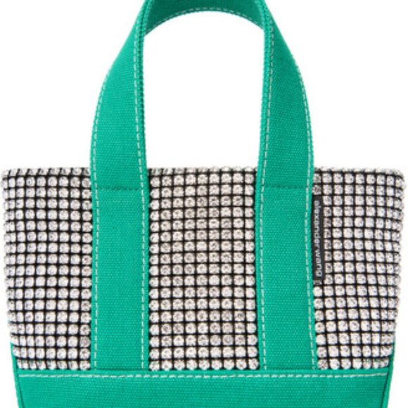 Alexander Wang Handbags - Alexander Wang CRUISER CRYSTAL MINI TOTE IN ISLAND GREEN